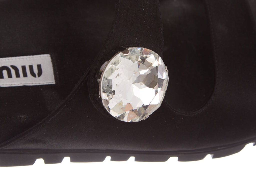Miu Miu Black Sandals SZ 39