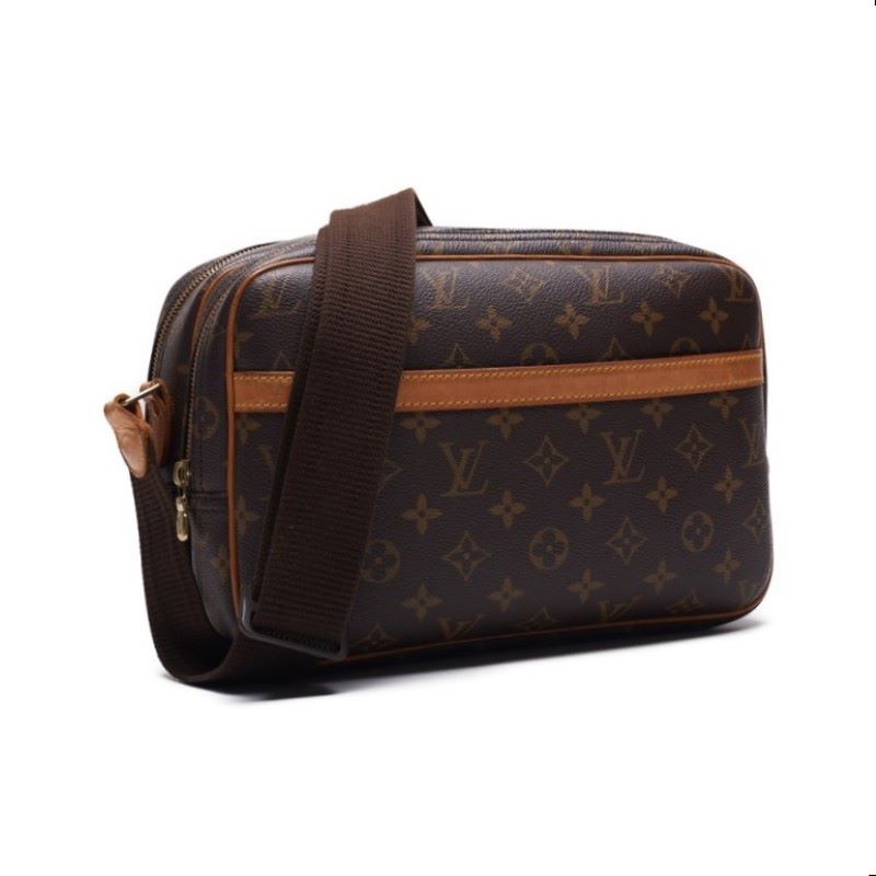 LOUIS VUITTON Monogram Reporters PM Shoulder Bag Monograms Brown  Shoulder Bag  Shoulder Bag Ladies Hybrid Bag  Delivery