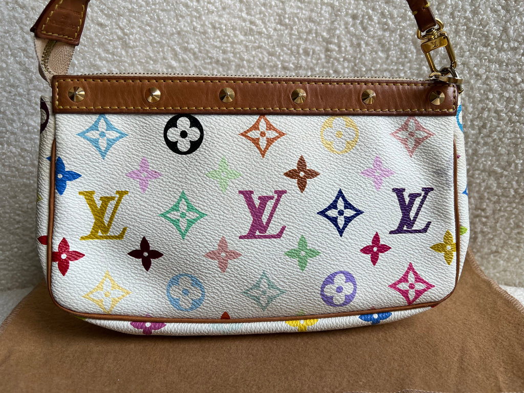 Louis Vuitton Pochette Accessoires White Multicolore