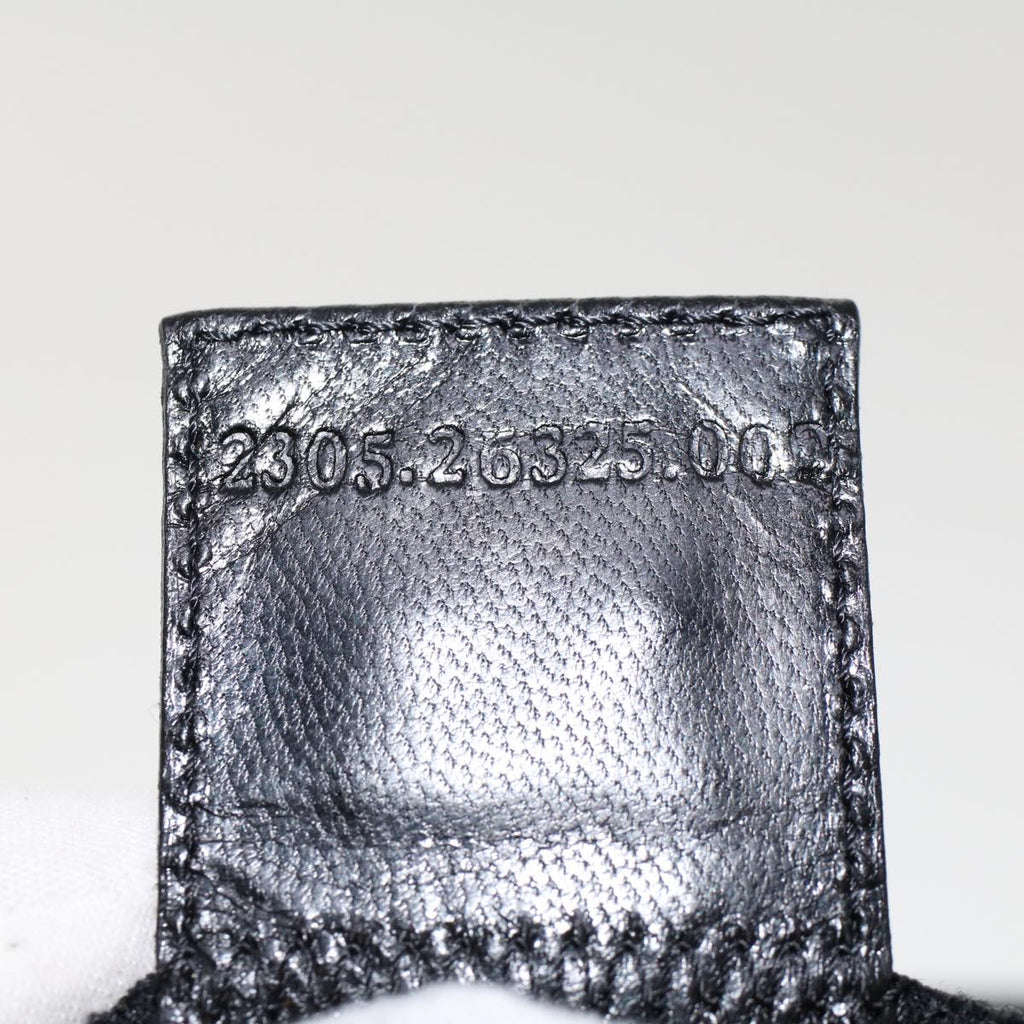 FENDI Mamma Baguette Shoulder Bag Nylon Black 45607