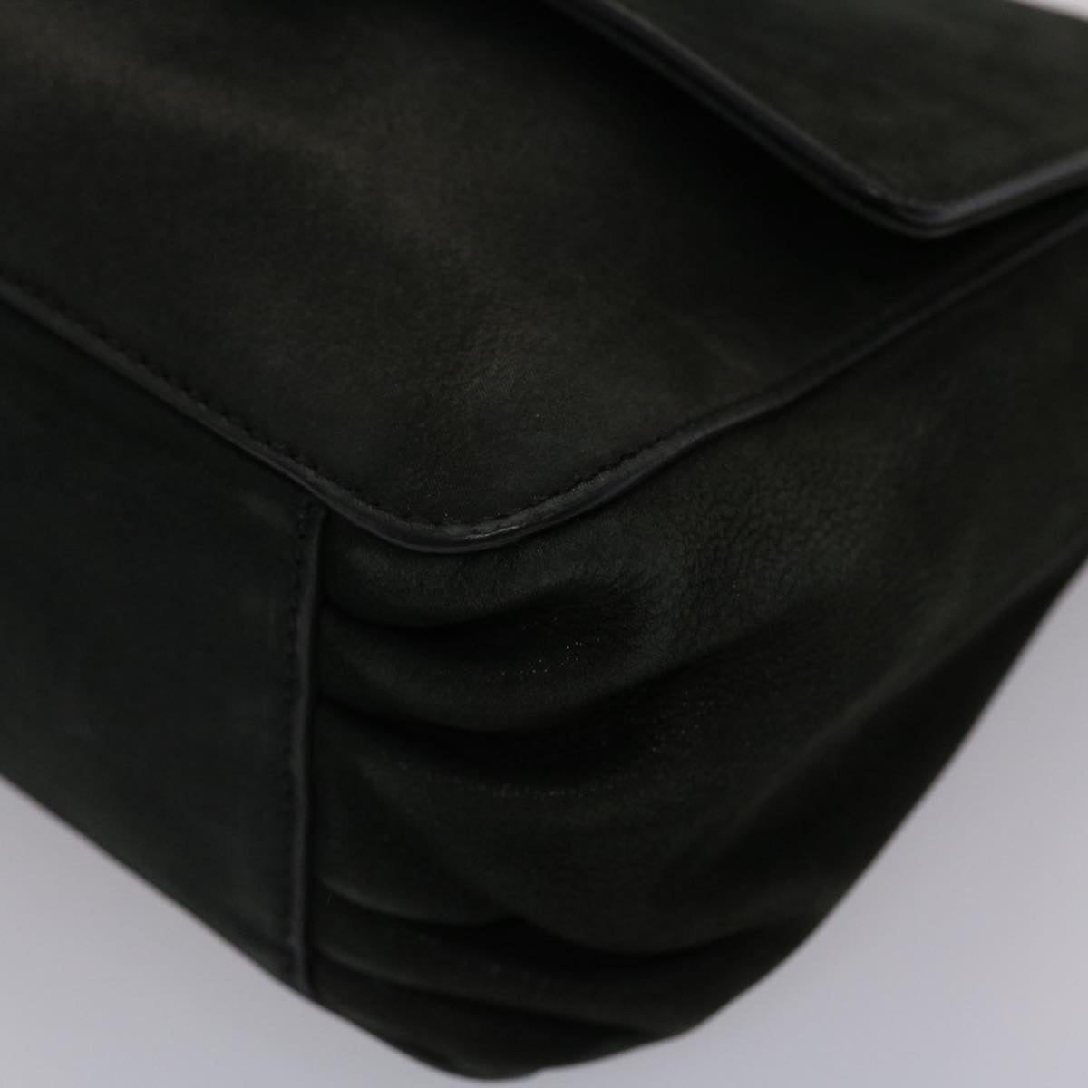 FENDI Shoulder Bag Leather Black 45641