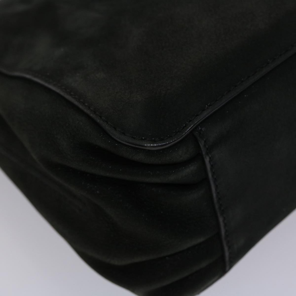FENDI Shoulder Bag Leather Black 45641