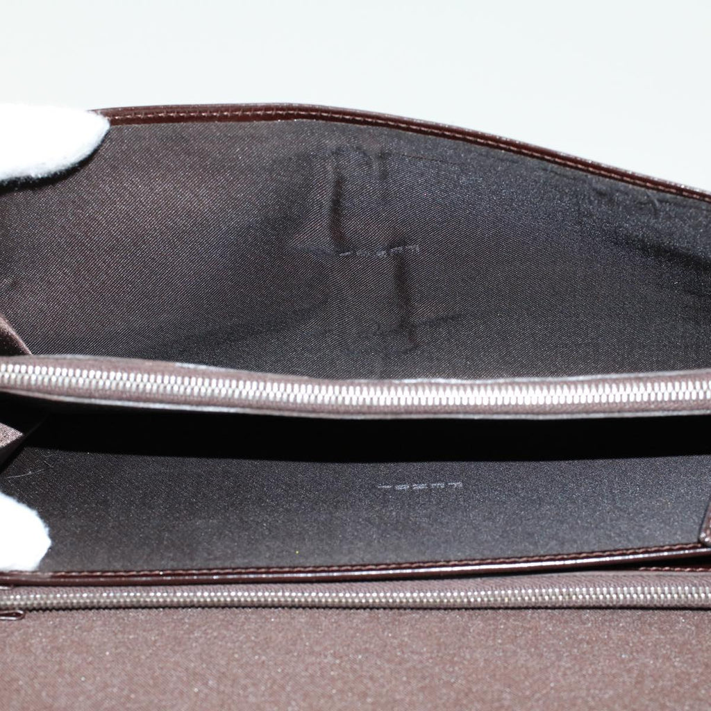 FENDI Zucca Canvas Long Wallet Black Brown 45644