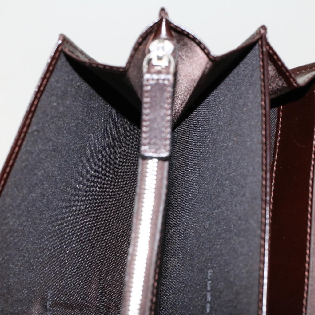 FENDI Zucca Canvas Long Wallet Black Brown 45644