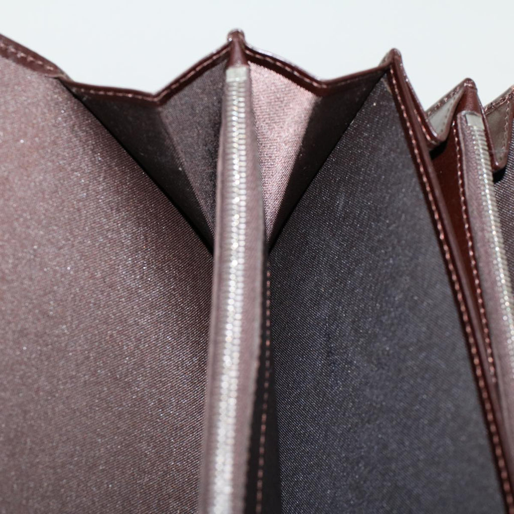 FENDI Zucca Canvas Long Wallet Black Brown 45644
