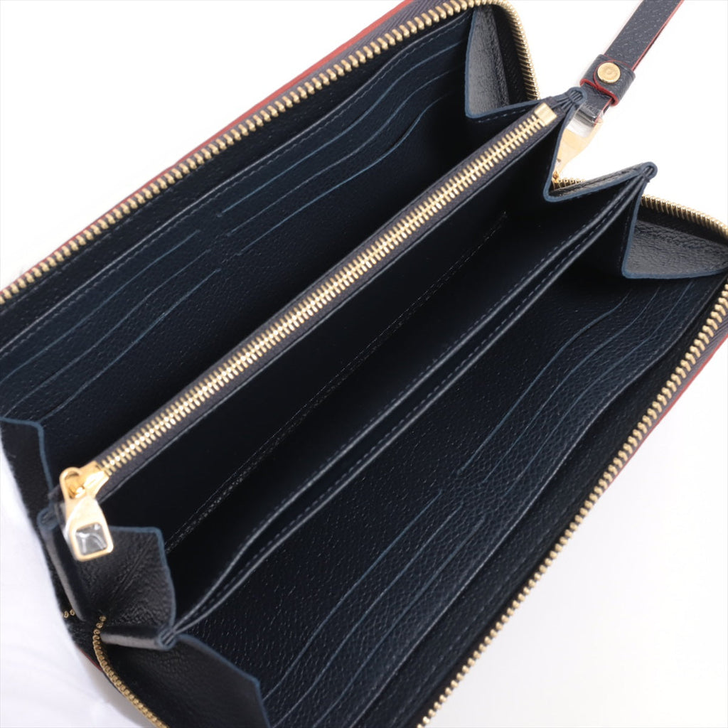 Louis Vuitton Implant  Wallet M62121 Marine Round Zip Wallet