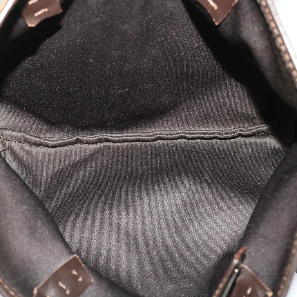 FENDI Zucca Canvas Shoulder Bag Black Brown 45705