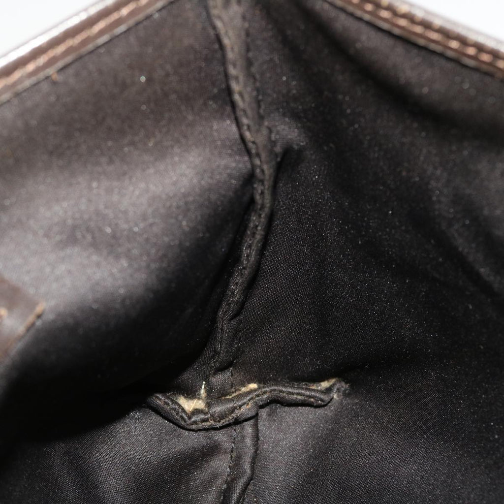 FENDI Zucca Canvas Shoulder Bag Black Brown 45705