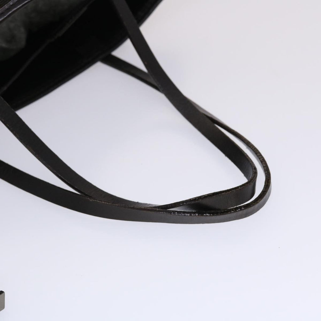 FENDI Zucca Canvas Shoulder Bag Black Brown 45705