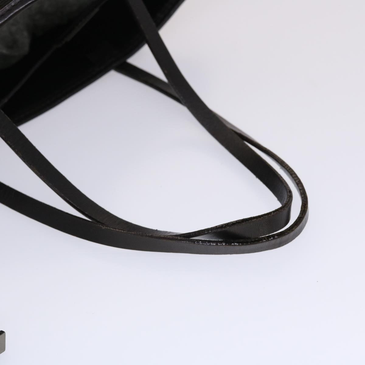 FENDI Zucca Canvas Shoulder Bag Black Brown 45705
