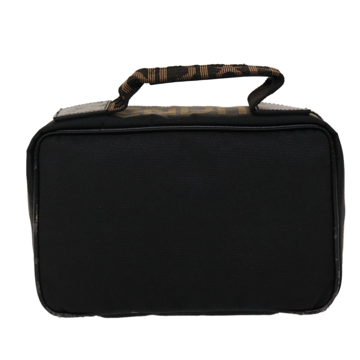 FENDI Pouch Nylon Leather Black 45724