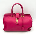 SAINT LAURENT Calfskin Small Monogram Cabas Fuchsia LA15533