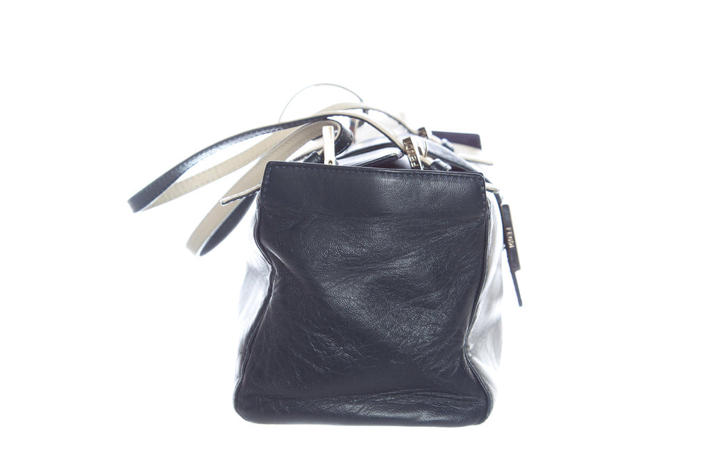Fendi Navy and Natural Handbag