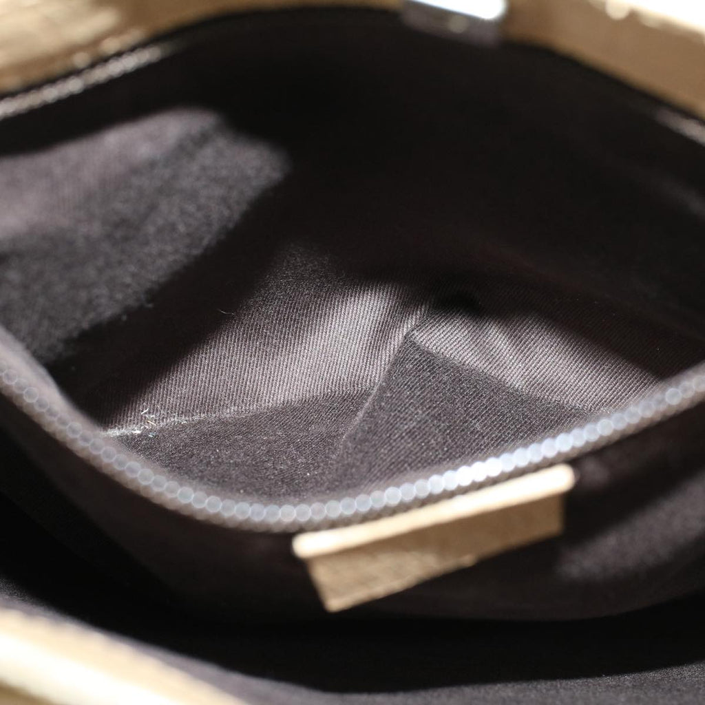 GUCCI GG Canvas Hand Bag PVC Leather Beige 117551 45849