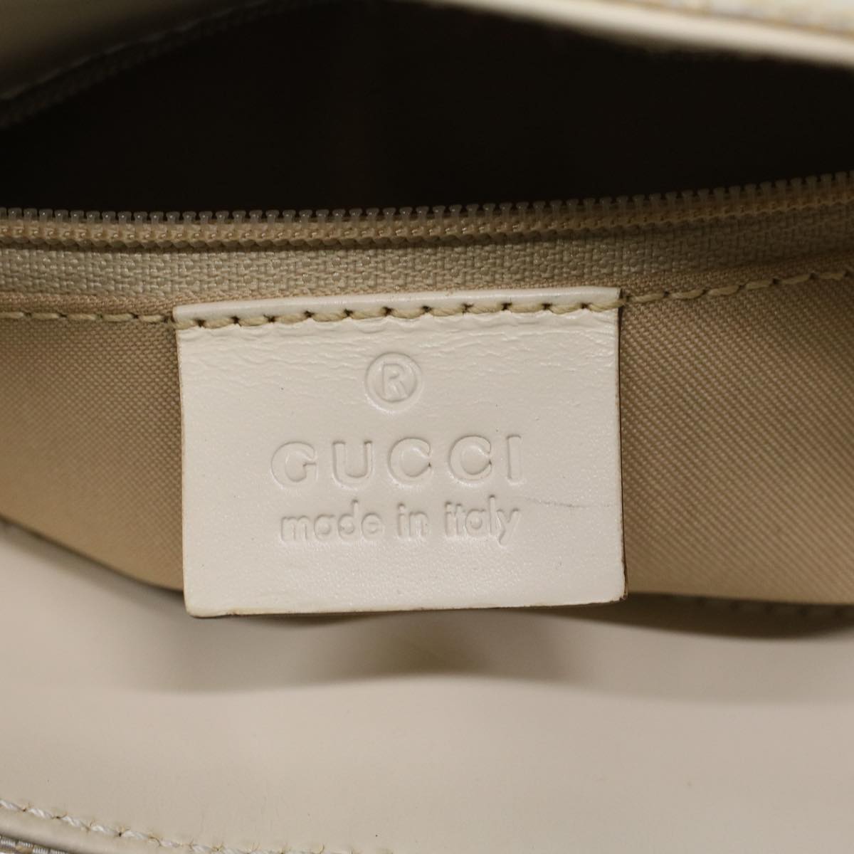 GUCCI GG Canvas Hand Bag Canvas Beige 45852