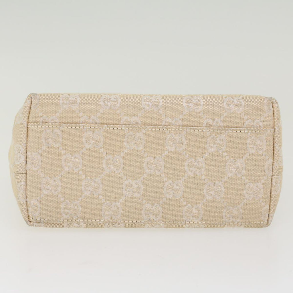 GUCCI GG Canvas Hand Bag Canvas Beige 45852