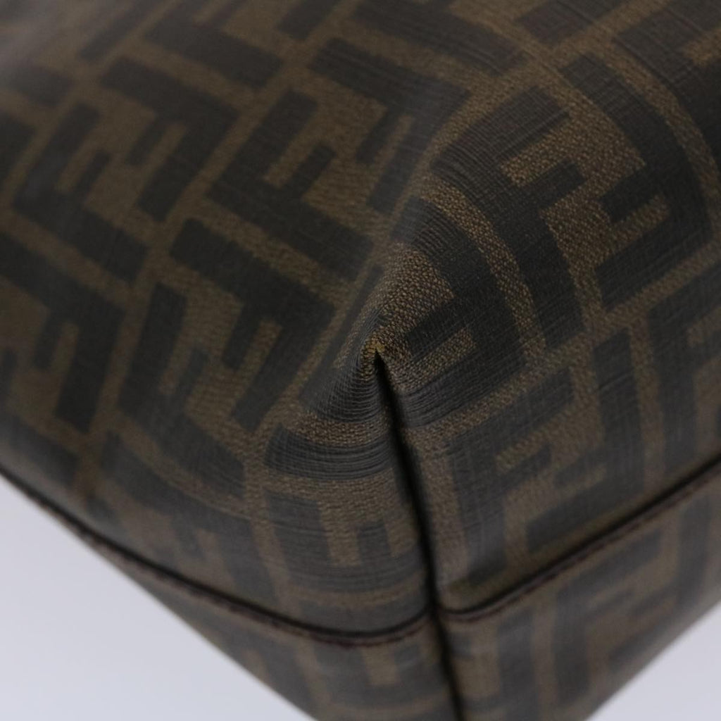 FENDI Zucca Canvas Tote Bag Black Brown 45932