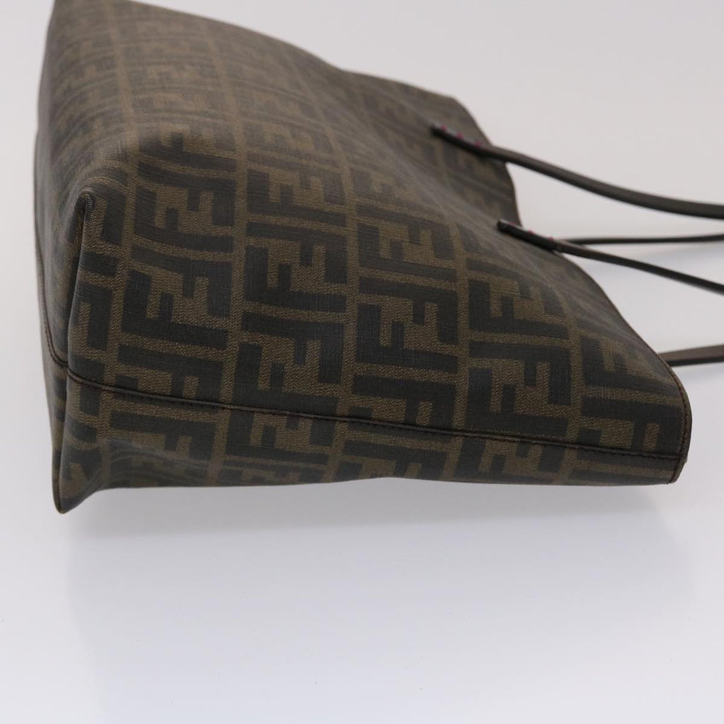 FENDI Zucca Canvas Tote Bag Black Brown 45932