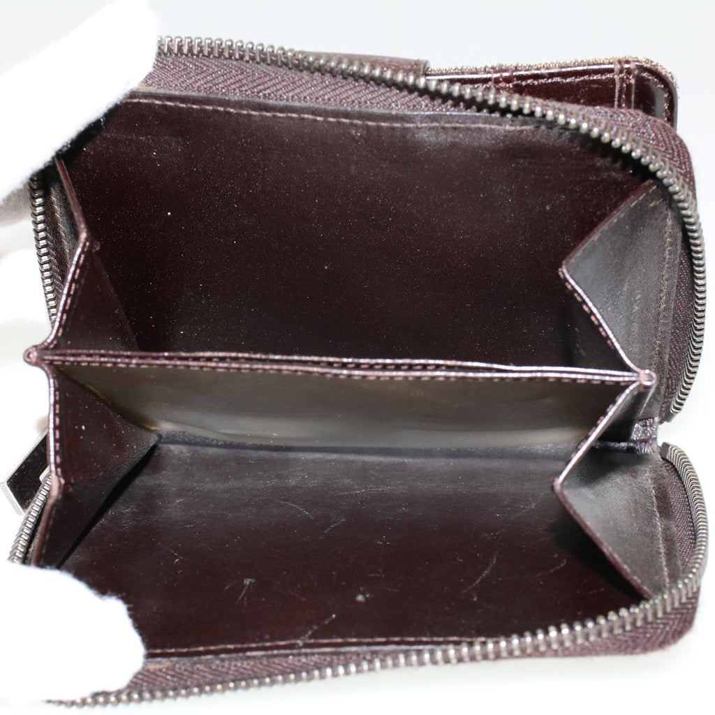 FENDI Zucca Canvas Wallet Black Brown 45939