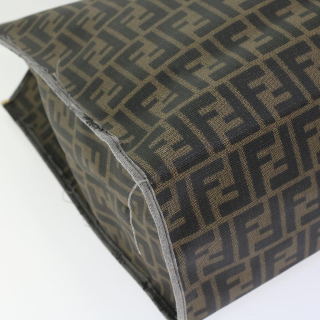 FENDI Zucca Canvas Hand Bag 2Set Black Brown 45973