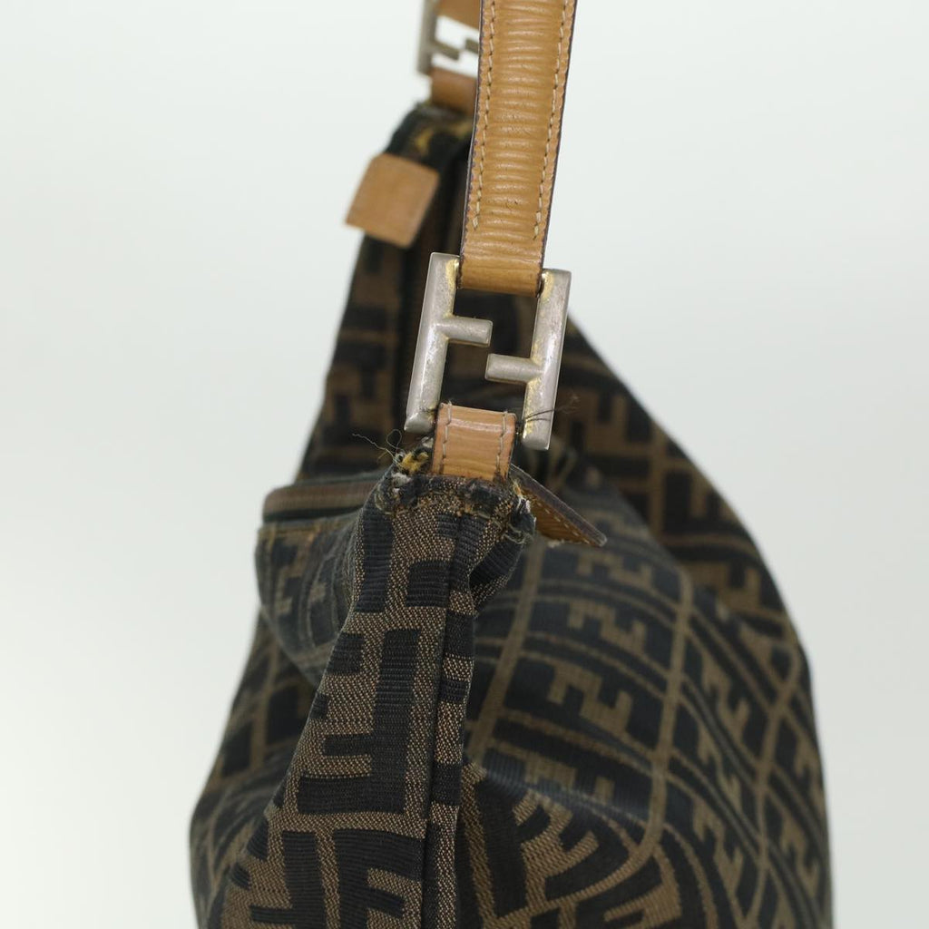 FENDI Zucca Canvas Hand Bag 2Set Black Brown 45973