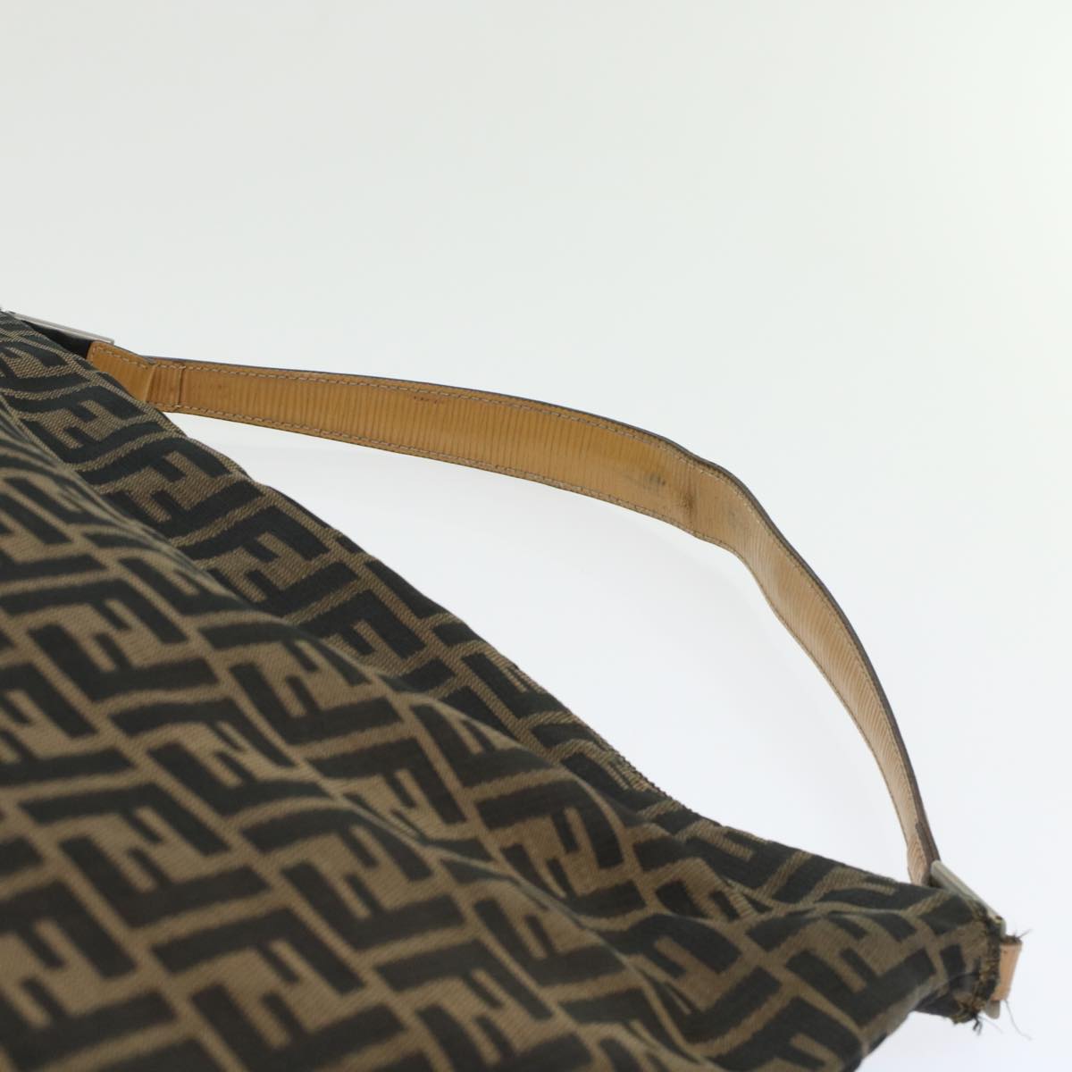 FENDI Zucca Canvas Hand Bag 2Set Black Brown 45973