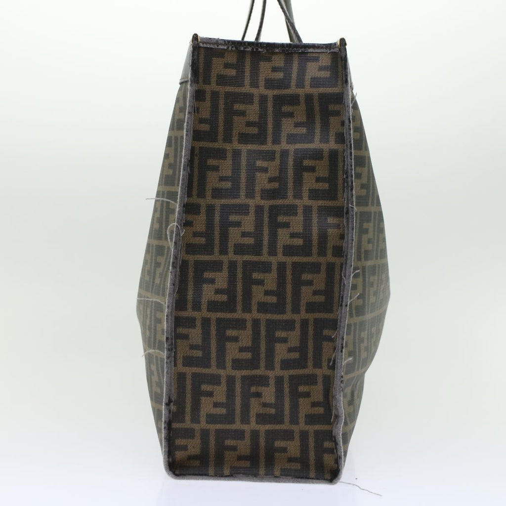 FENDI Zucca Canvas Hand Bag 2Set Black Brown 45973