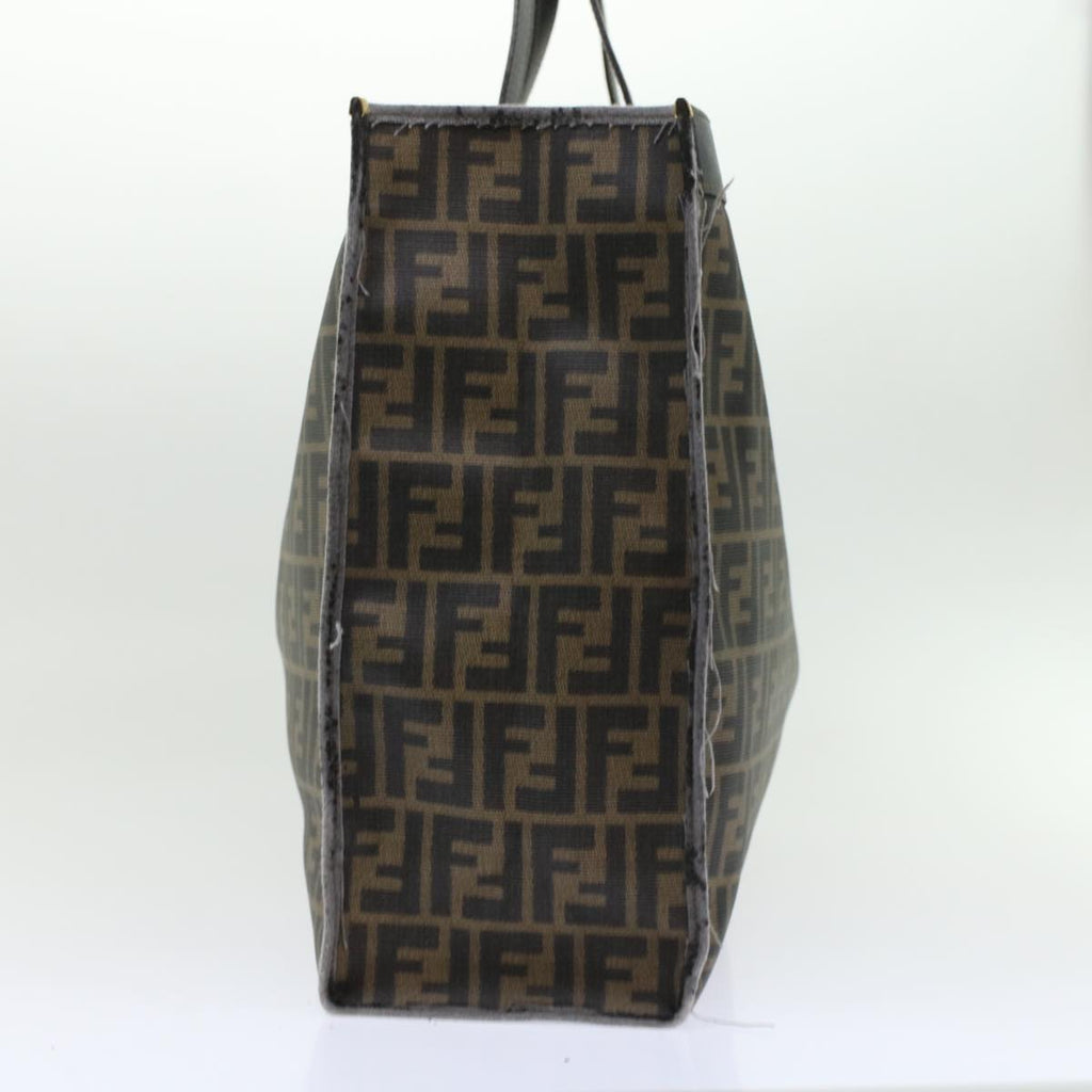 FENDI Zucca Canvas Hand Bag 2Set Black Brown 45973