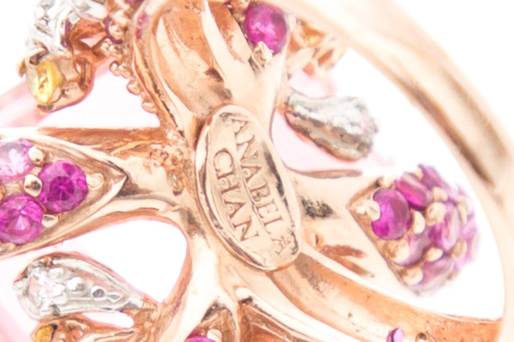 Anabele Chan Pink 18K Rose Gold, White Gold & Rhodium Vermeil Ring
