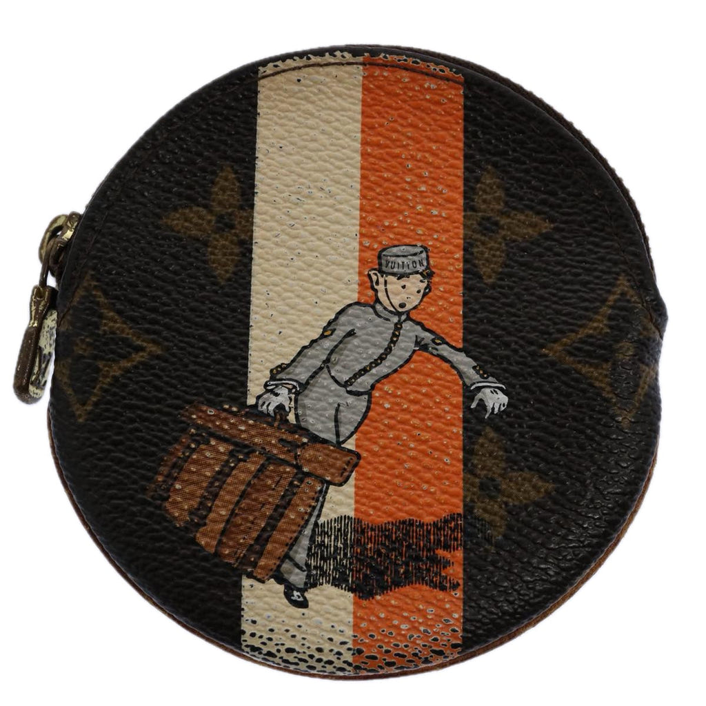 Louis Vuitton Porte Monnaie Rond  Canvas Wallet  ()