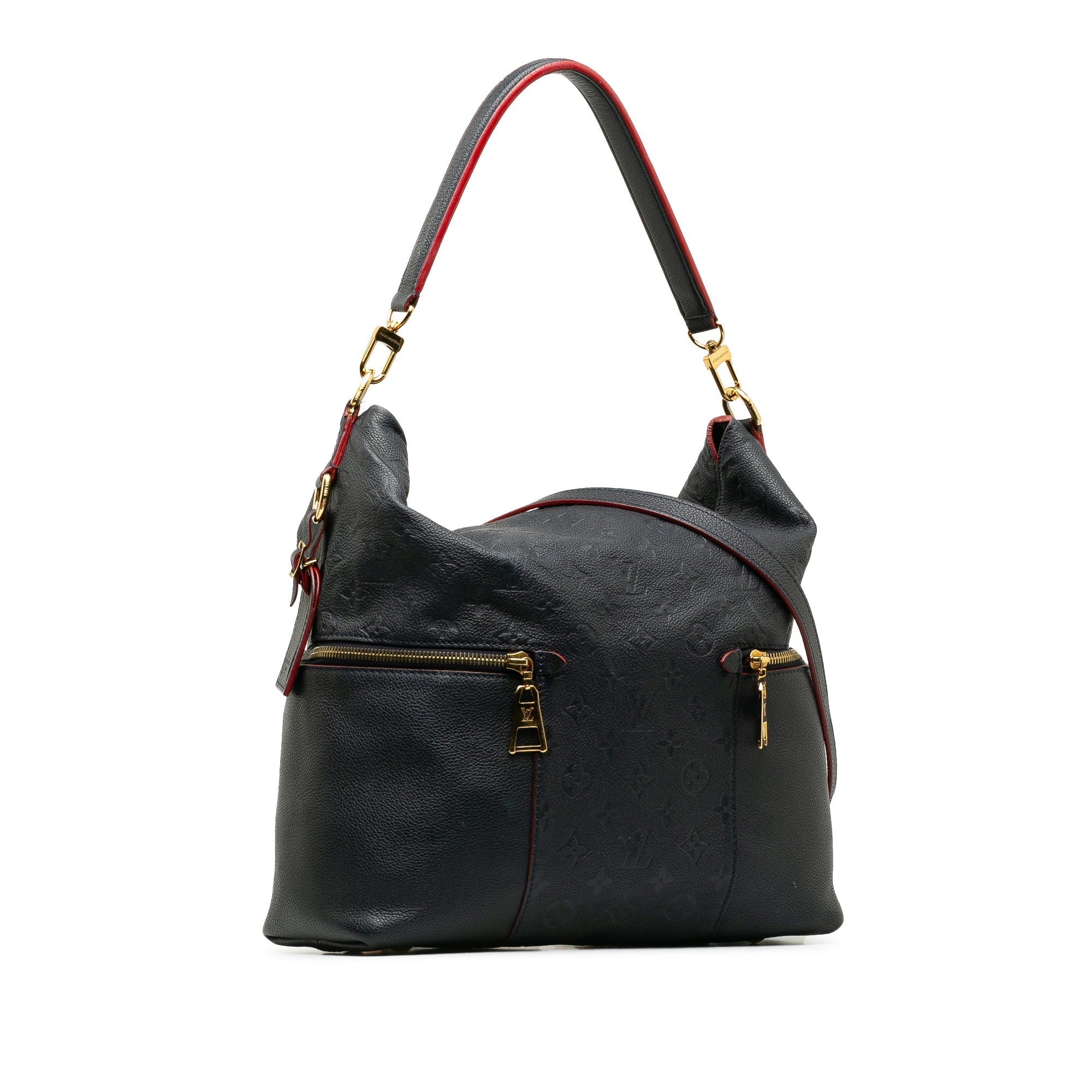 Blue Louis Vuitton Monogram Empreinte Melie Satchel