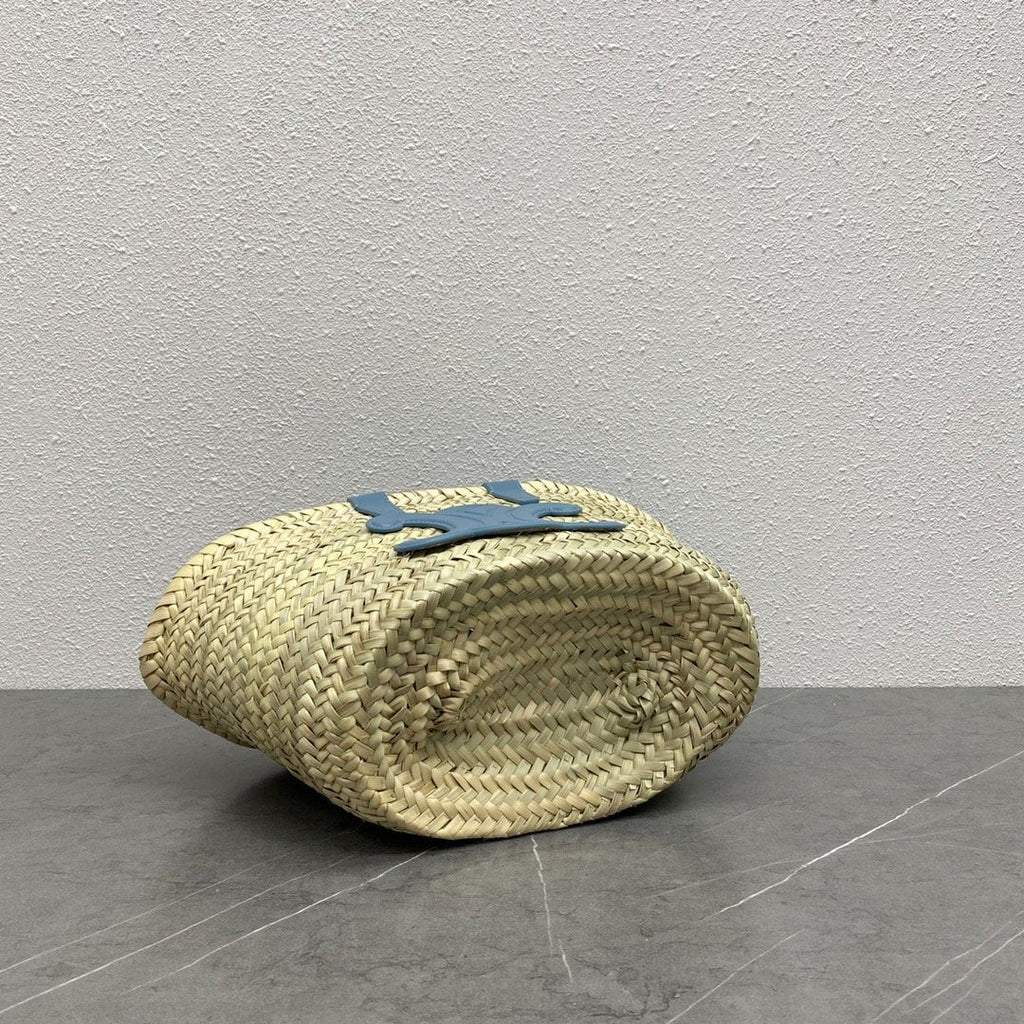 GLAMI Teen Triomphe GLAMI Classic Panier In Palm Leaves And Lizard Blue For Women 8in/20cmÃƒâ€šÃ‚Â 