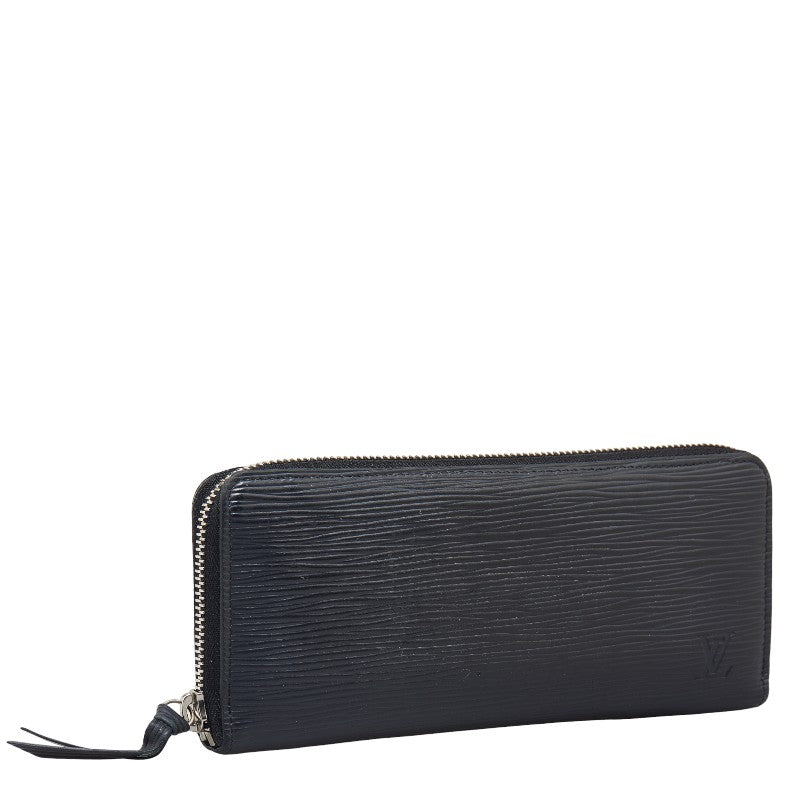 Louis Vuitton Epi Portefolio Clemence Long Wallet M60915 Noir Black Leather Mens Louis Vuitton