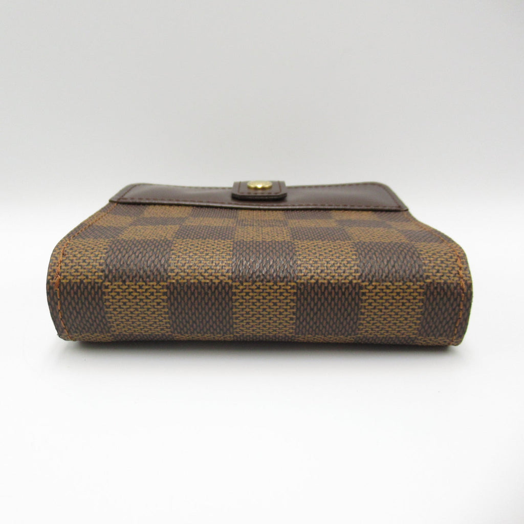 Louis Vuitton Louis Vuitton Compact Zip Round Wallet Wallet PVC Coated Canvas Leather Damier  Brown N61668