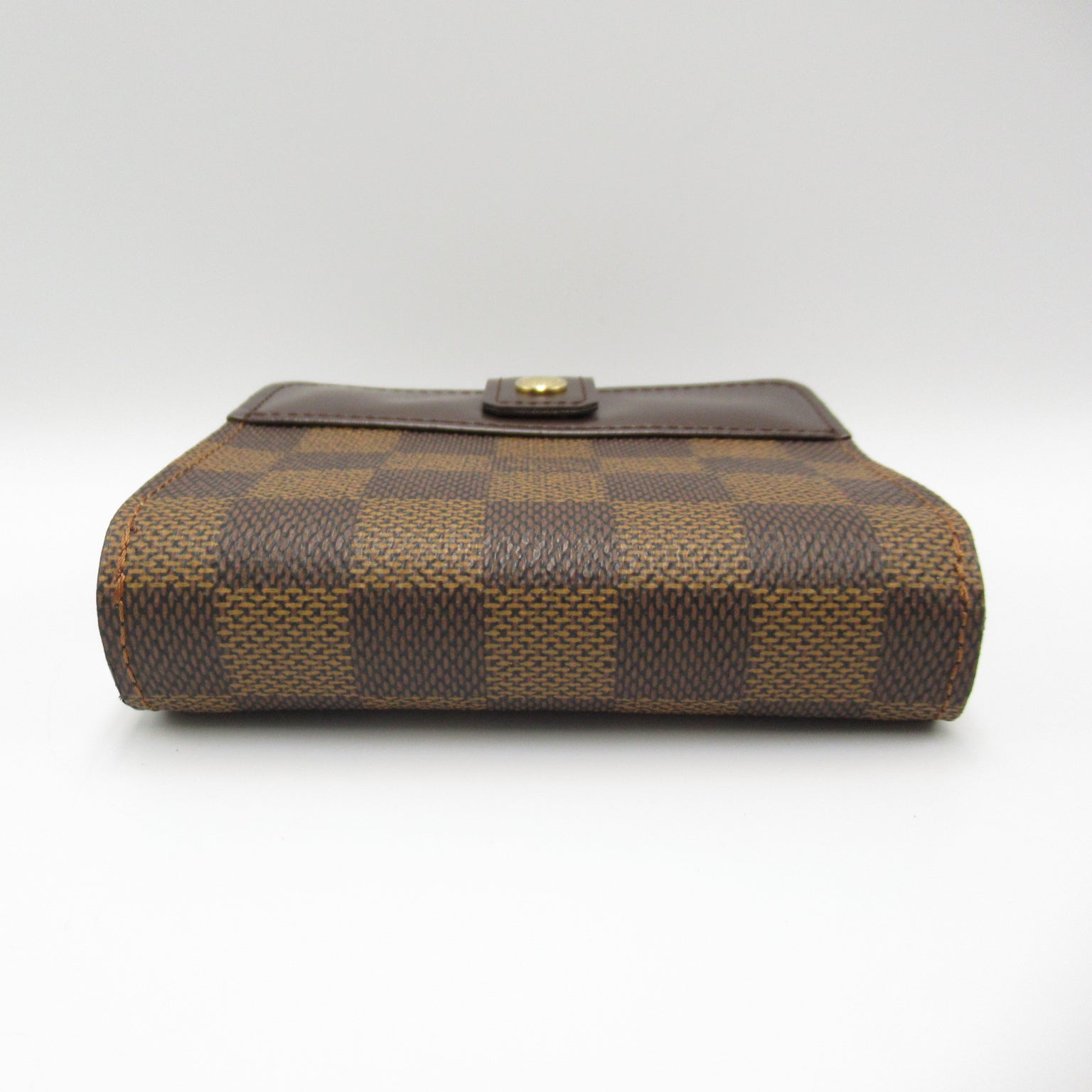 Louis Vuitton Louis Vuitton Compact Zip Round Wallet Wallet PVC Coated Canvas Leather Damier  Brown N61668