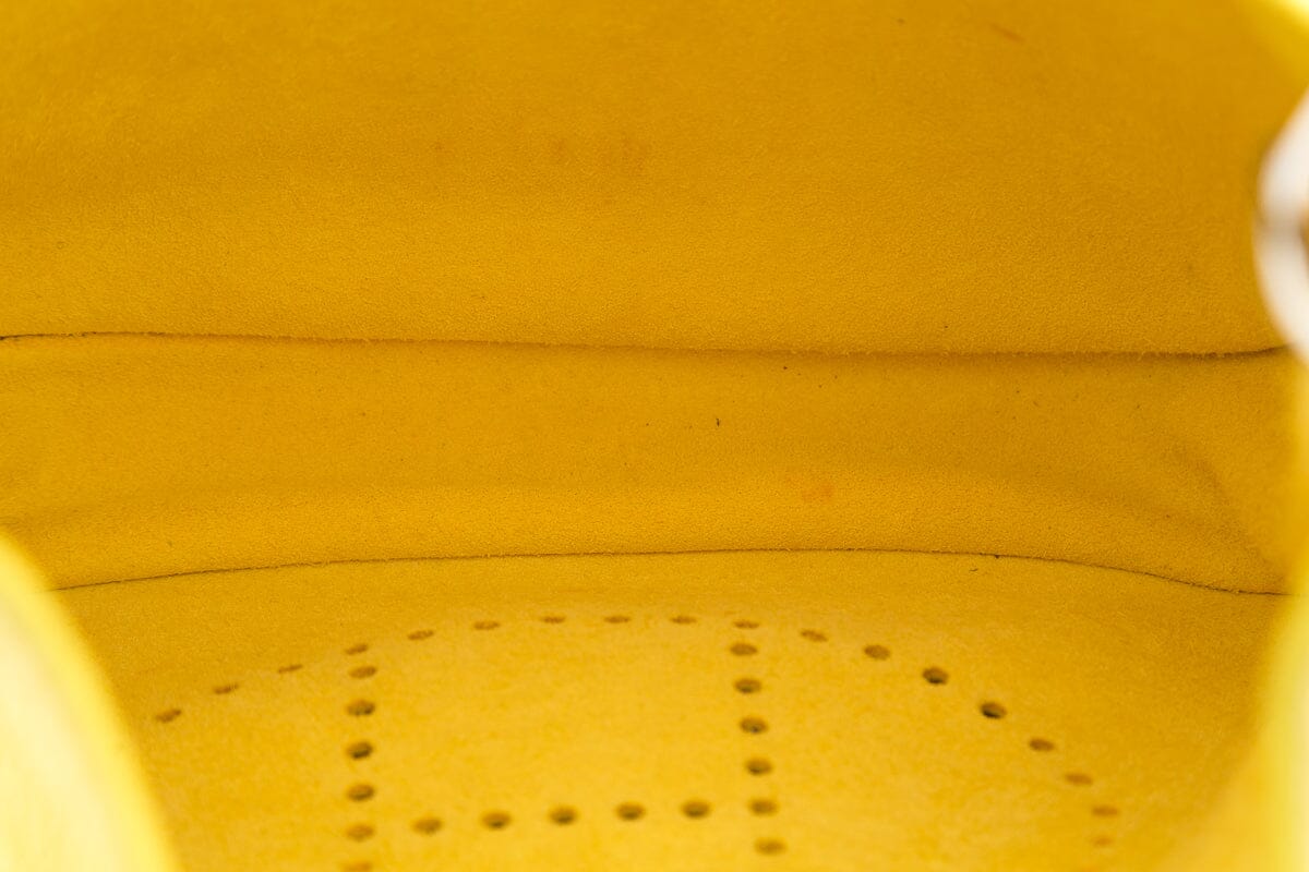 HermÃƒÆ’Ã‚Â¨s Yellow Evelyne Handbag PM with Clemence Leather