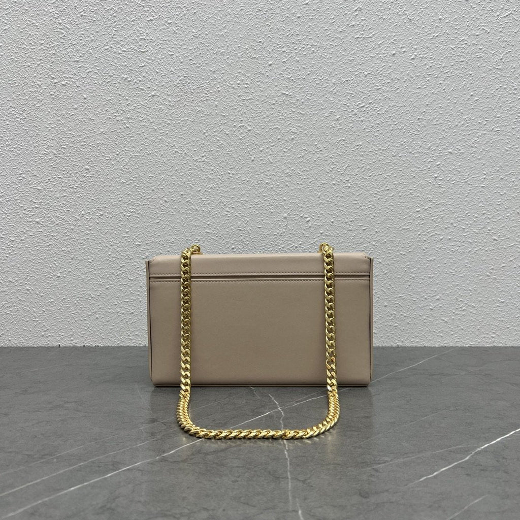 GLAMI Chain Box Triomphe Bag Beige For Women 9in/22cmÃƒâ€šÃ‚Â 
