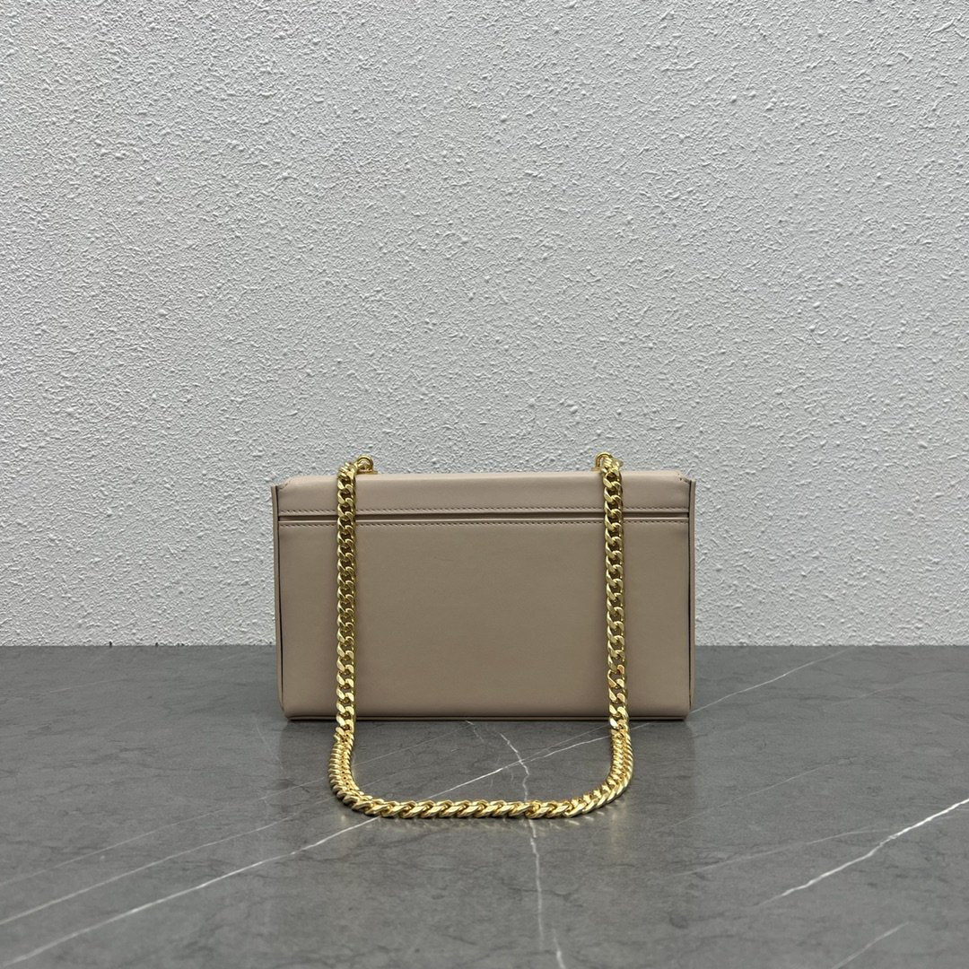 GLAMI Chain Box Triomphe Bag Beige For Women 9in/22cmÃƒâ€šÃ‚Â 