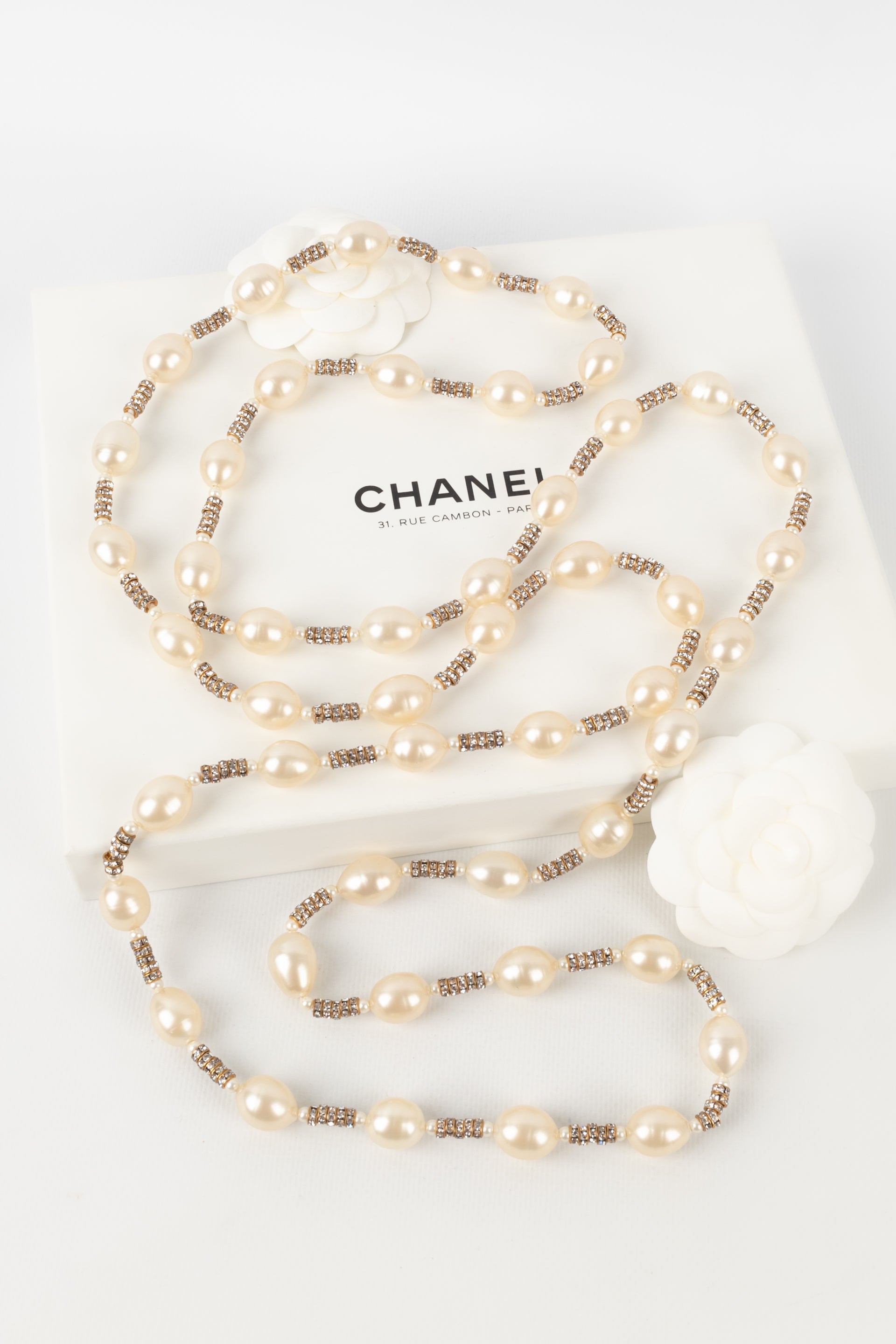 Collier de perles nacrÃƒÆ’Ã‚Â©es Chanel 1990s