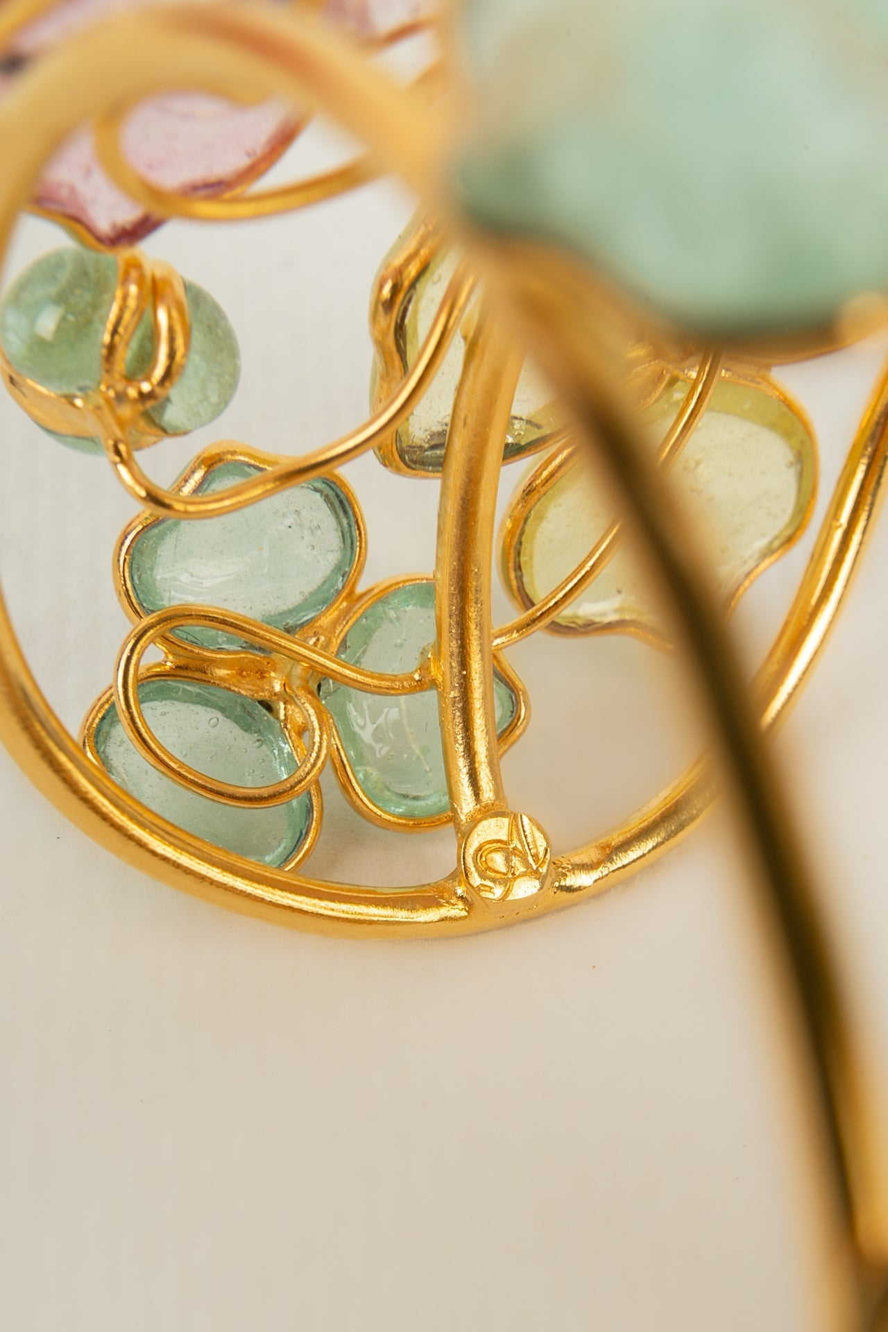 Bracelet manchette fleurs Augustine