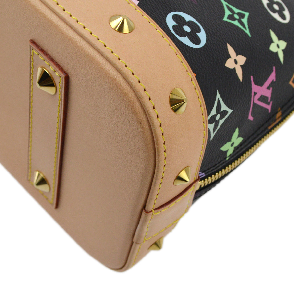 Louis Vuitton 2011 Black Monogram Multicolor Alma PM M40444