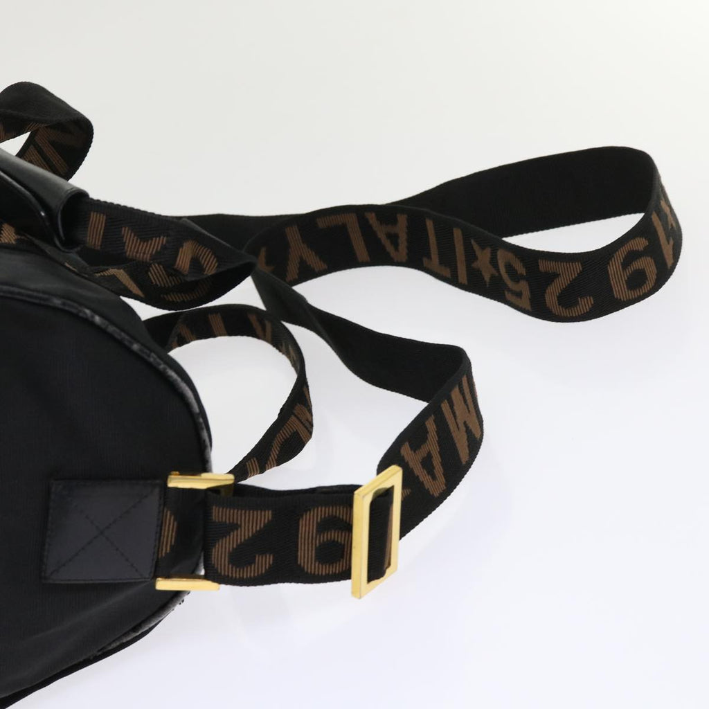 FENDI Boston Bag Nylon 2way Black 46161