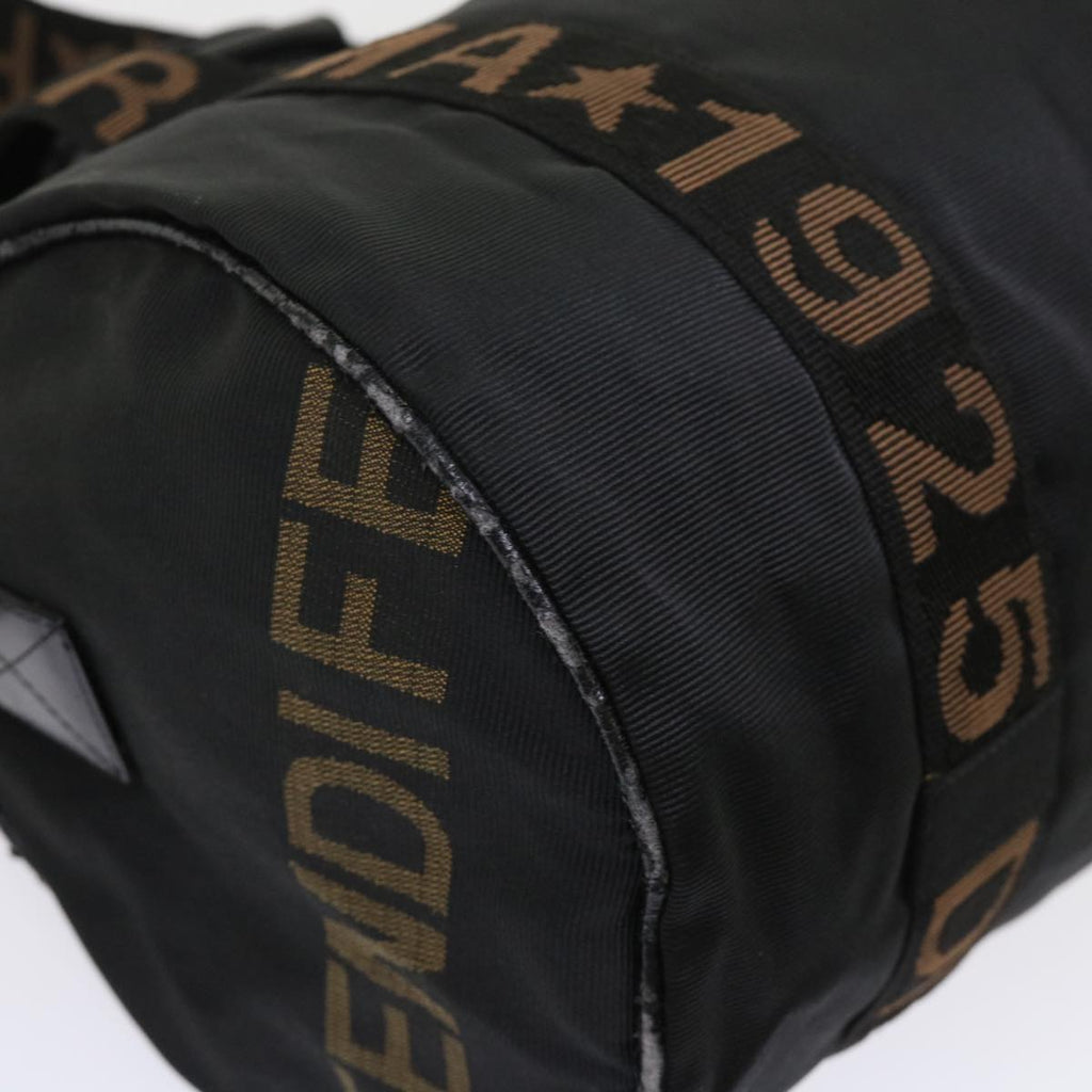FENDI Boston Bag Nylon 2way Black 46161