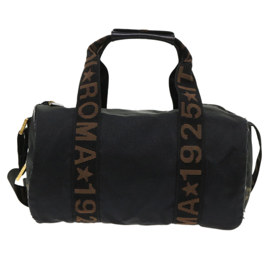 FENDI Boston Bag Nylon 2way Black 46161