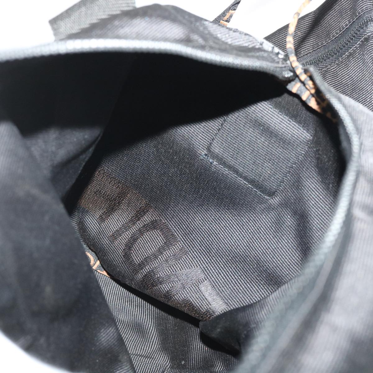 FENDI Boston Bag Nylon 2way Black 46161