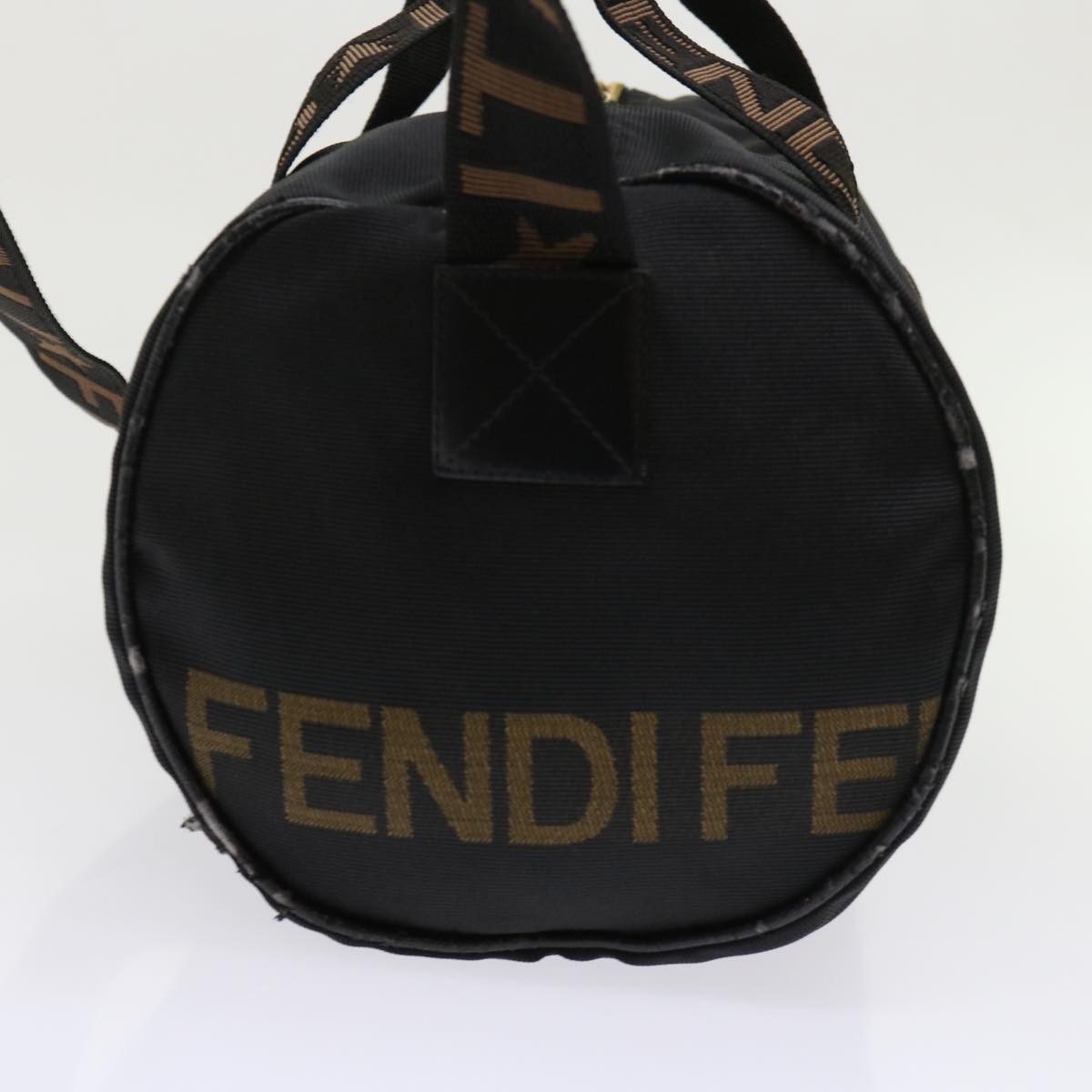 FENDI Boston Bag Nylon 2way Black 46161