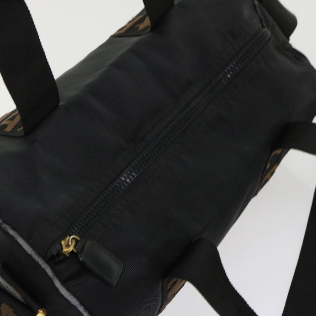 FENDI Boston Bag Nylon 2way Black 46161