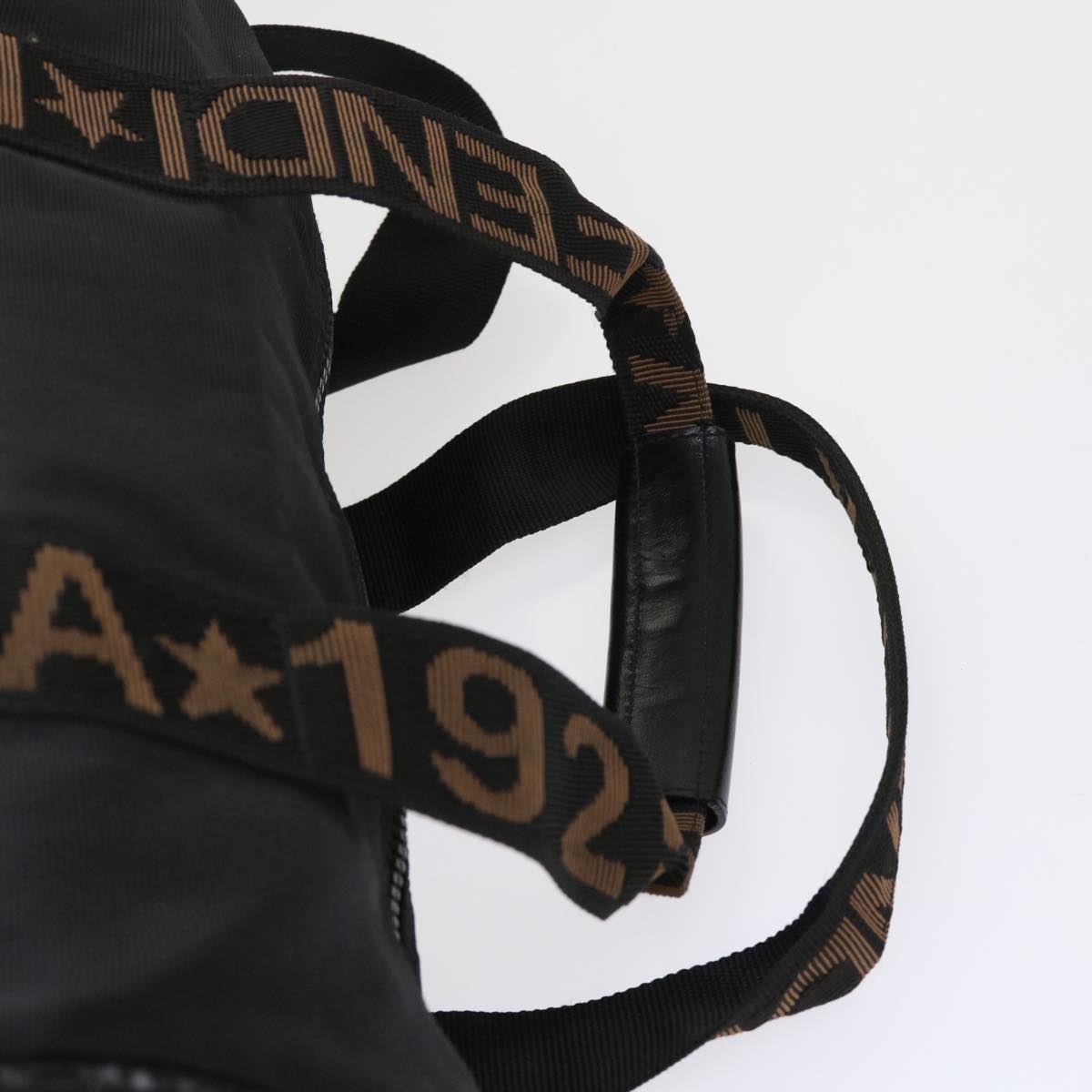FENDI Boston Bag Nylon 2way Black 46161