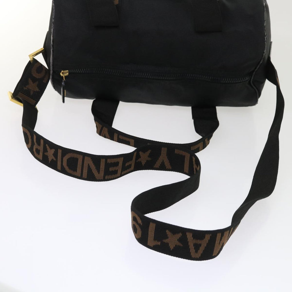 FENDI Boston Bag Nylon 2way Black 46161