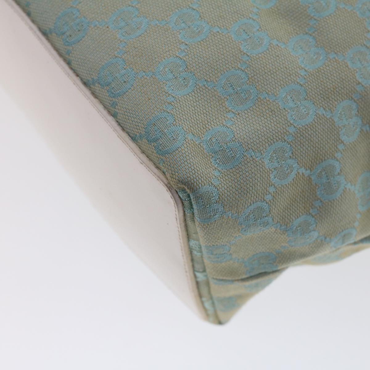GUCCI GG Canvas Tote Bag Light Blue 46308